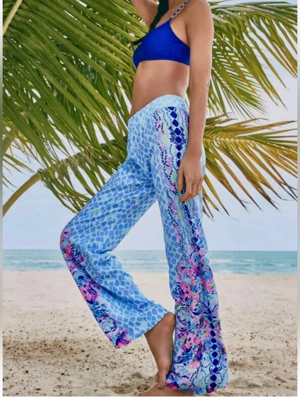 Lilly Pulitzer Bal Harbour Palazzo Pants Hidden Treasure Resort Size S Vacation